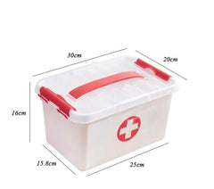 Portable Double Layer Medicine Box