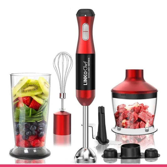 Linkchef 4 in 1 Hand Blender, Chopper and Beater