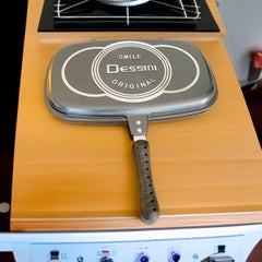 Dessini Double Sided Grill Pan 40cm (Black)