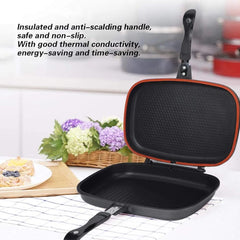MBH Double Sided Grill Pan 40cm (Black)