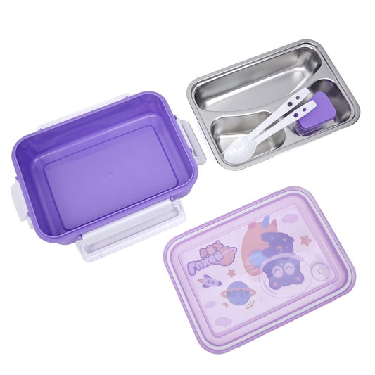 Cartoon Design Lunch Box-Purple