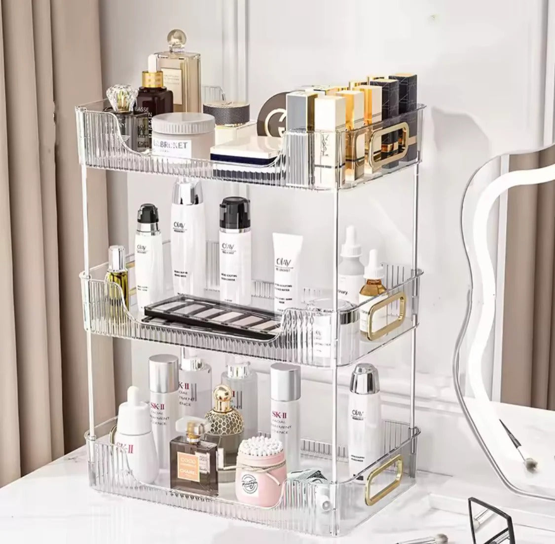 3-Tier Makeup Desk Organizer