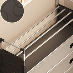 Multifunctional Coat And Shoes Rack-White & Black