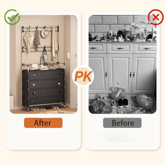 Multifunctional Coat And Shoes Rack-6 Layer (Black)