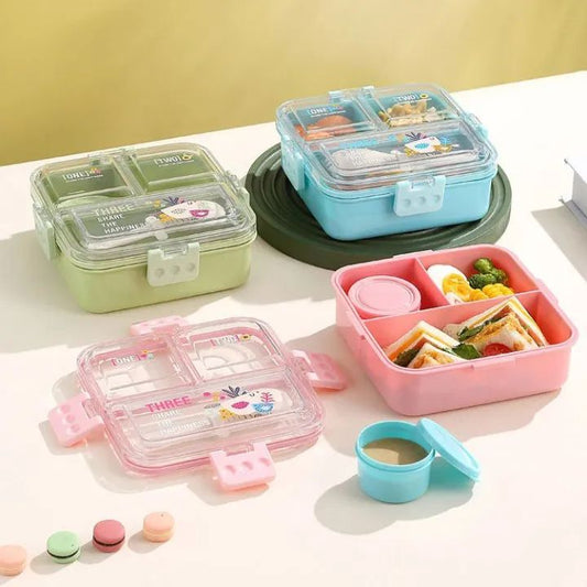 3-Compartment Lunch Box-Sky Blue