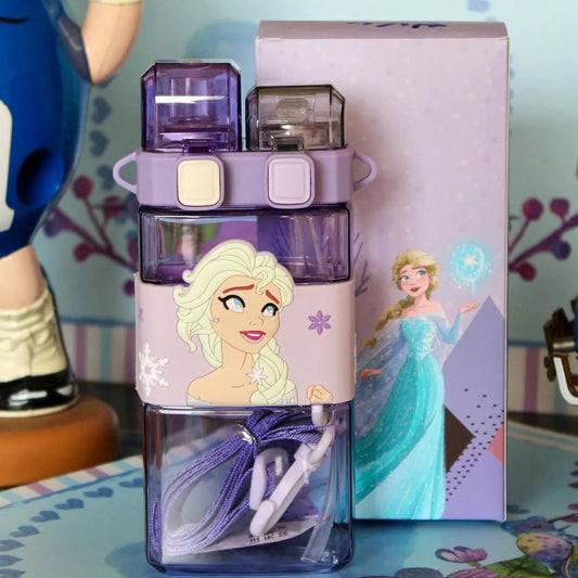 Two-Compartment Water Bottle-Purple