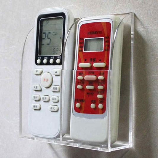 Two Slot Acrylic Remote Holder-Transparent