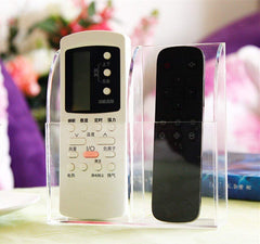 Two Slot Acrylic Remote Holder-Transparent