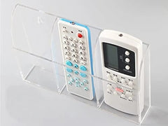 Three Slot Acrylic Remote Holder-Transparent