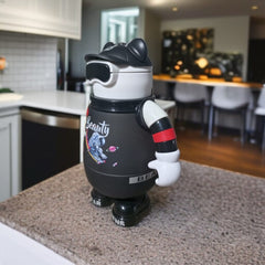 Dream Chaser Figurine Bottle-Black and White