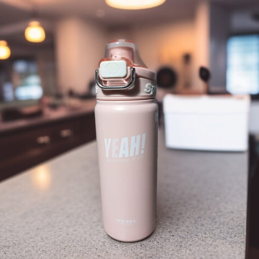 Thermos Water Bottle -Light Pink
