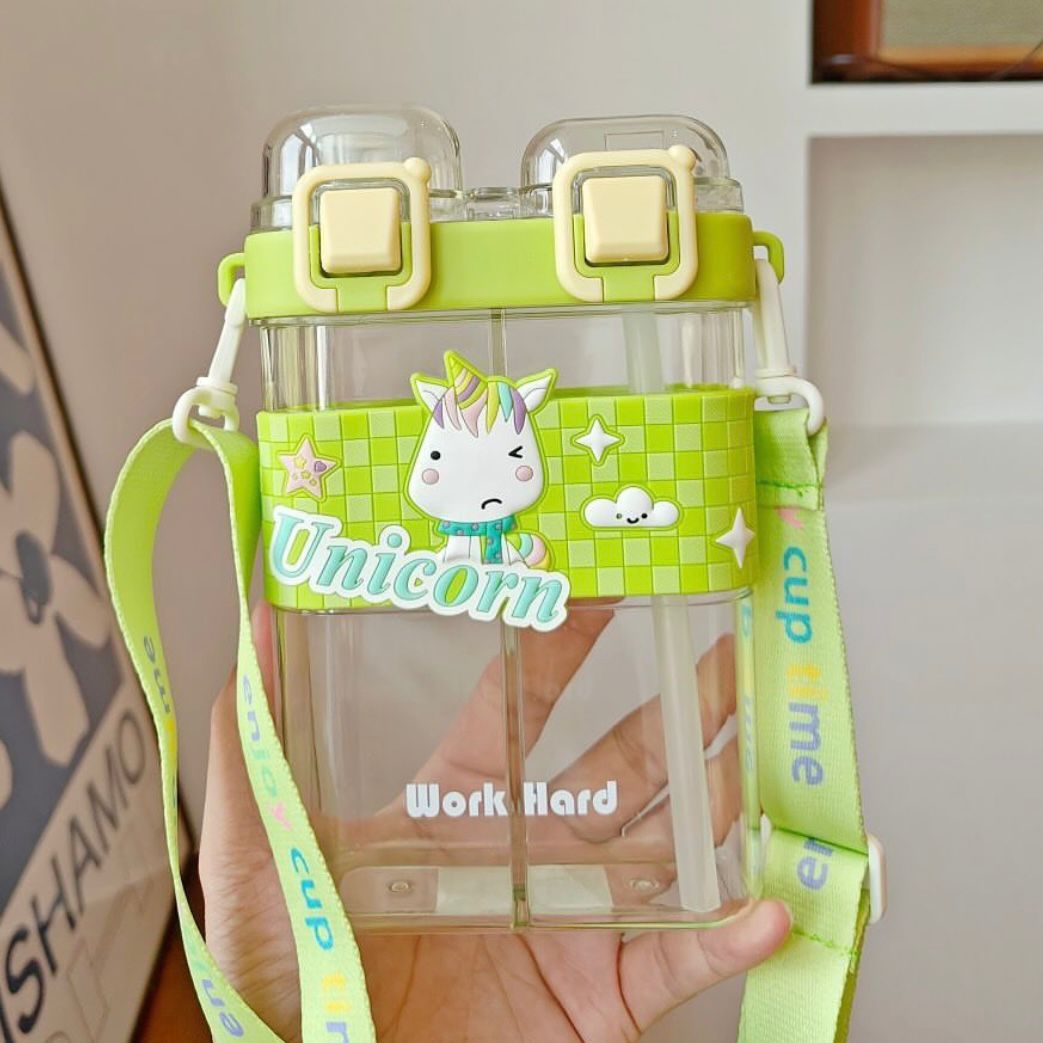 Double Drinking Tumbler Cup-Green