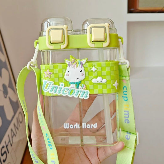 Double Drinking Tumbler Cup-Green