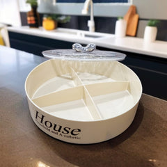 4 Compartment Multifunctional Snack Tray