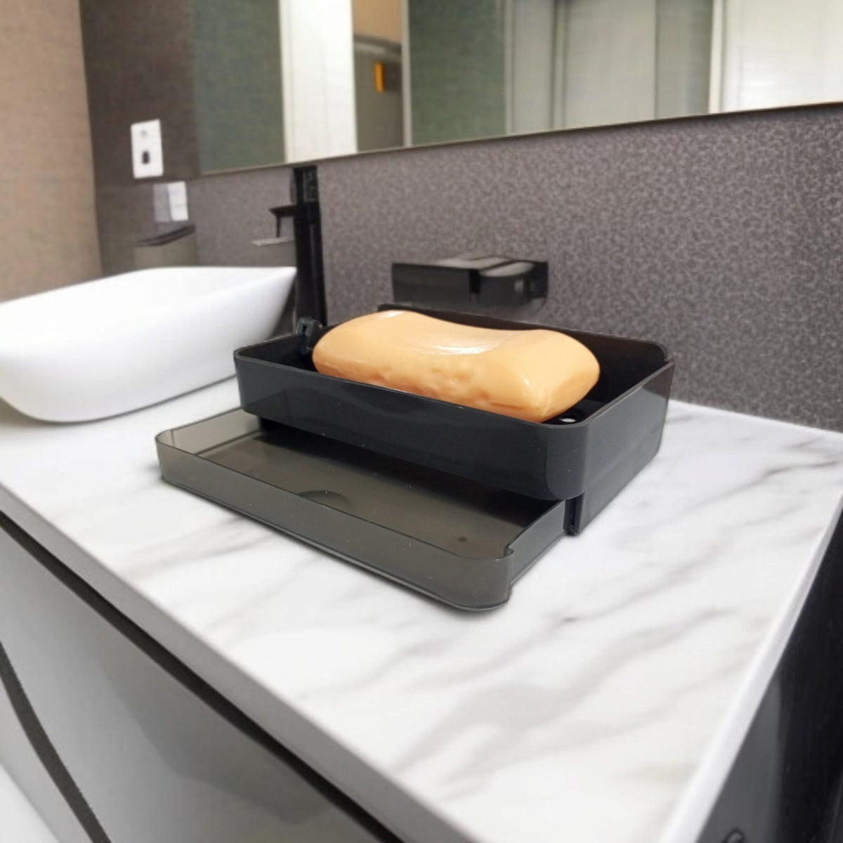 Wall Mounted Soap Holder with Tray