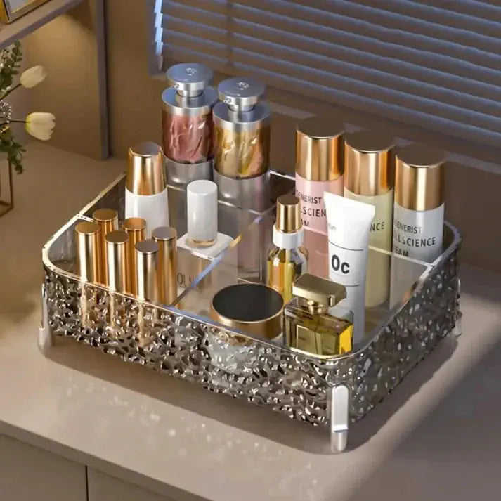 Glacier Design Desktop Makeup Organizer(Black)