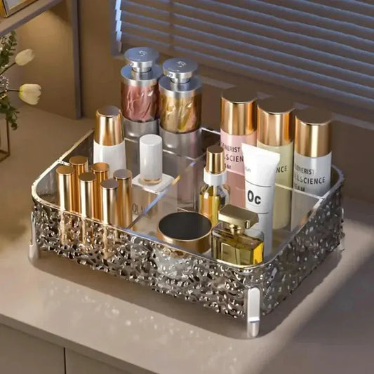 Glacier Design Desktop Makeup Organizer(Black)