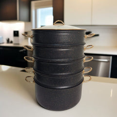 5 Layer Marble Coating Steamer Pot 32cm