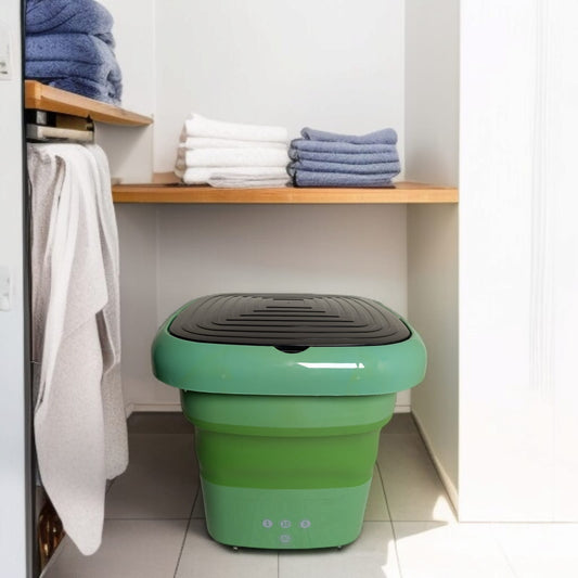 Portable Folding Washing Machine-Green