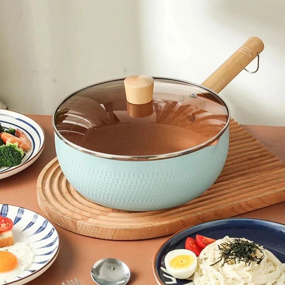 Sauce Pan with Glass Lid -Sky Blue