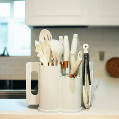 19 Pcs Kitchen Utensils Set-White