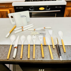 19 Pcs Kitchen Utensils Set-White