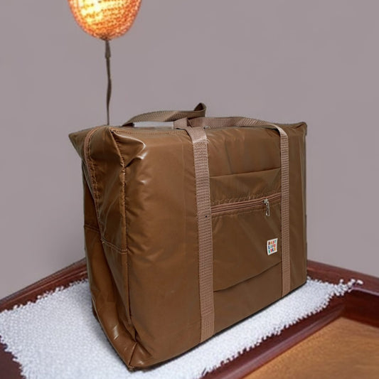Foldable Clothes Storage Bag-Brown