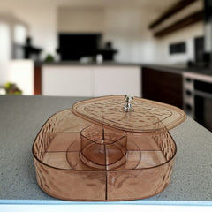 Acrylic Dry Fruit & Candy Serving Tray