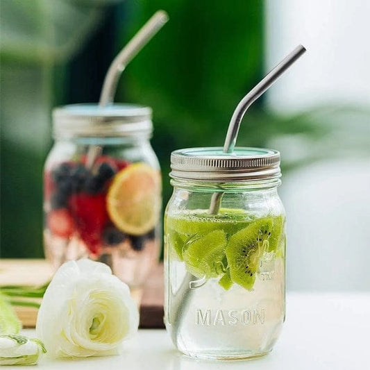 6 Pc Stainless Steel Straw (Silver)