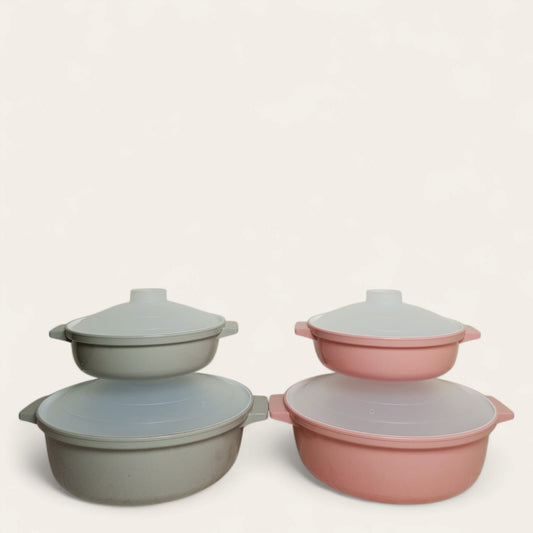 2-Piece Microwave-Safe Serving Bowl Set