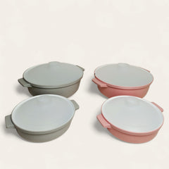 2-Piece Microwave-Safe Serving Bowl Set