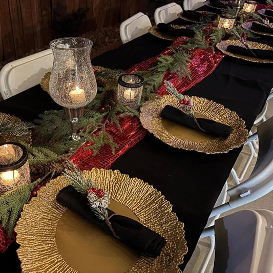 Golden Charger Plate Design 05