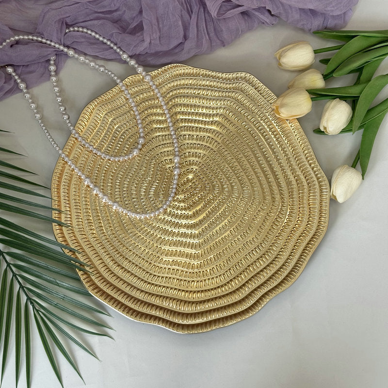 Golden Charger Plate Design 06