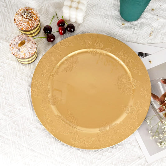 Golden Charger Plate Design 08