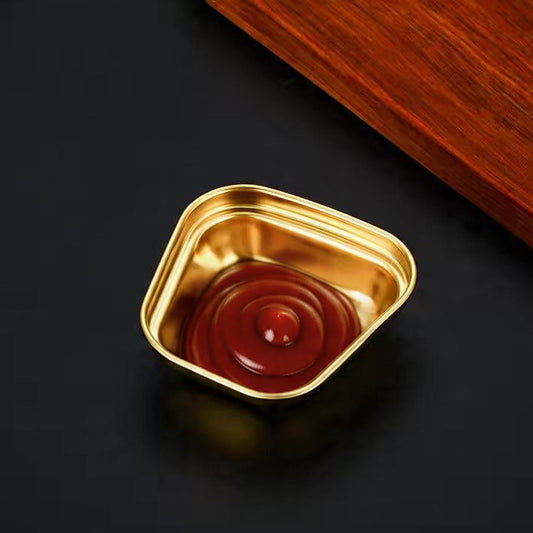 Golden Seasoning Plate -D2