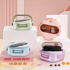 3-Compartment Stainless Steel Lunch Box(1000ml)