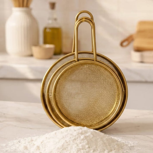3 Pc Stainer Set-Golden
