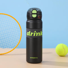 Dual Drink Water Bottle-Black