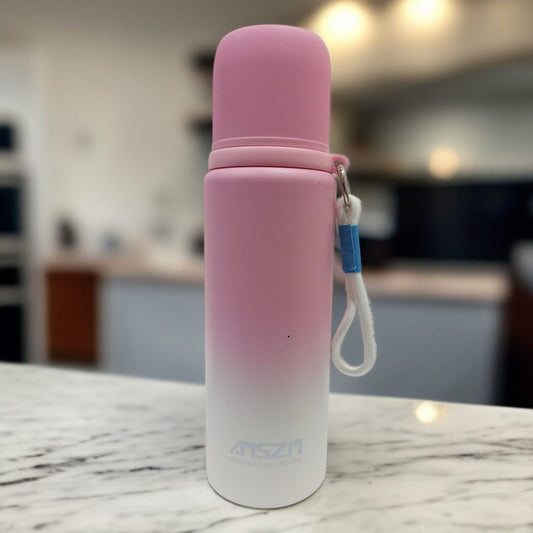 Double-Wall Stainless Steel Water Bottle-Pink