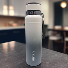 Vacuum Insulated Bottle-White Grey