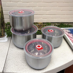 4 Pcs Stainless Steel Bowl Set