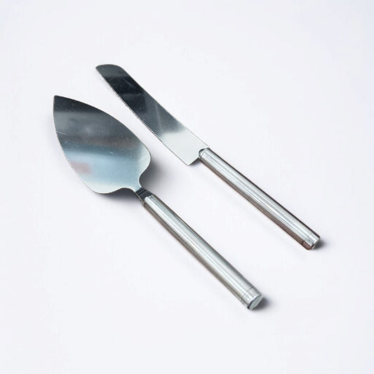 2 Pcs Stainless Steel Cake Serving Set