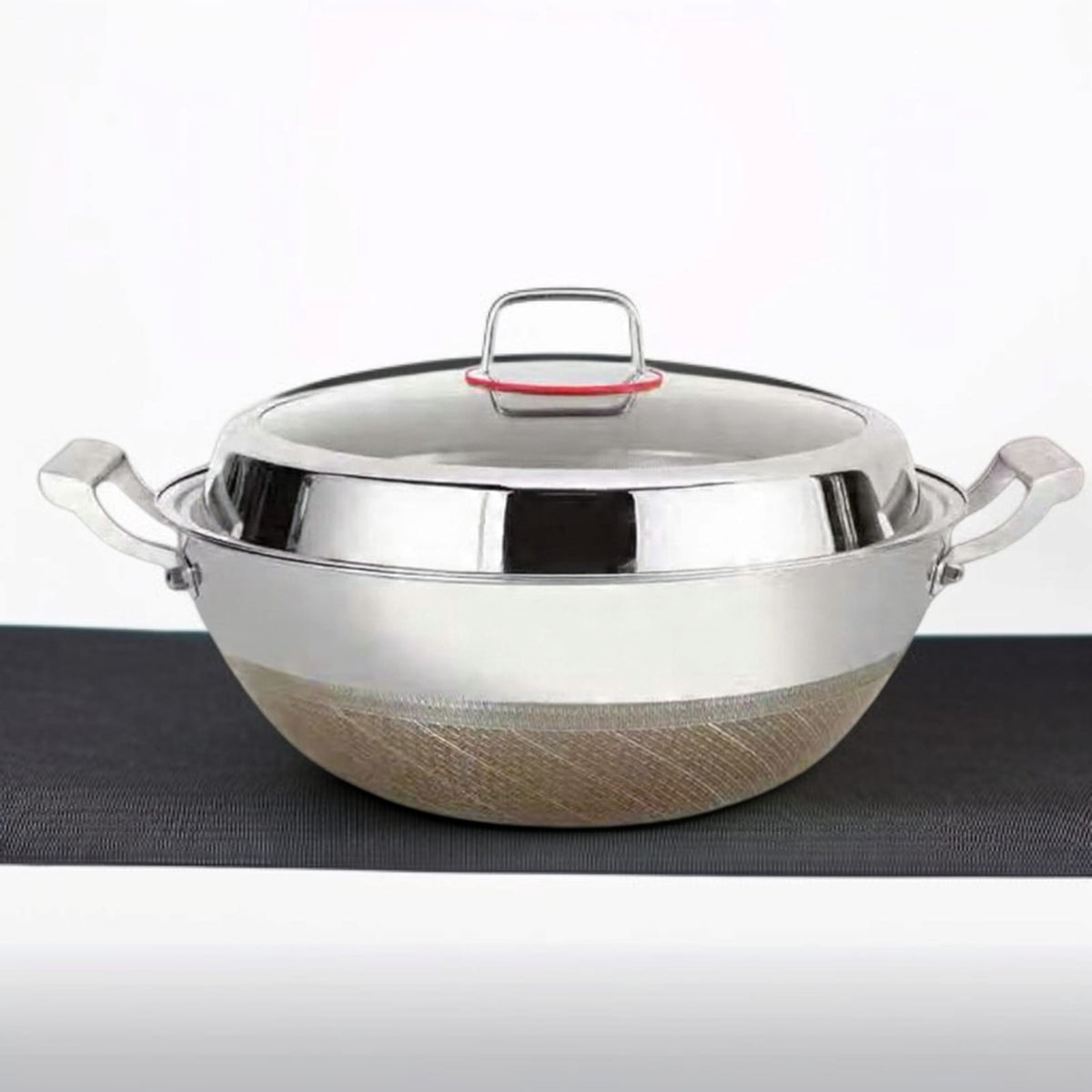 Double Handle Laser Coating Wok 36cm
