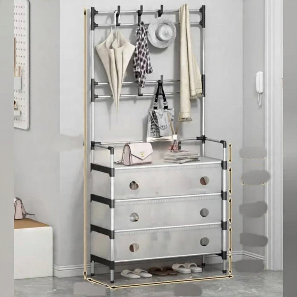 Multifunctional Shoe Storage Coat Rack -4 Layer