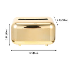 Luxury Golden Tissue Box Holder