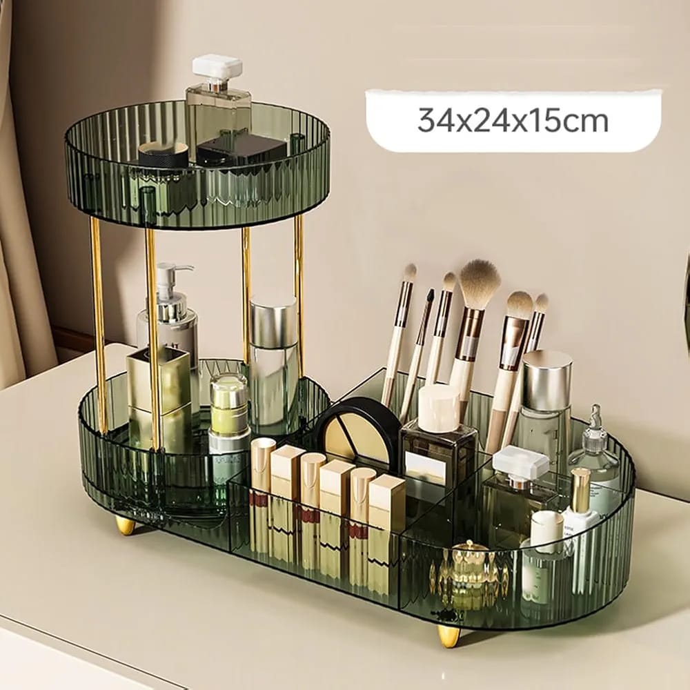 2-Layer Acrylic Makeup Storage Organizer