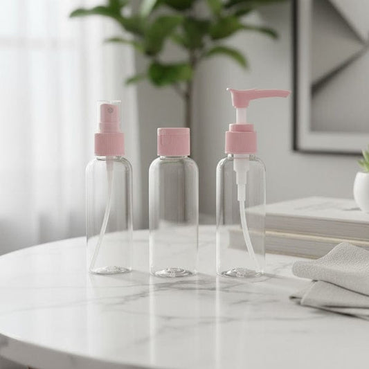 6 Pcs Travel kit Set Pink