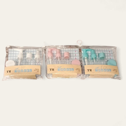 6 Pcs Travel Kit Set White