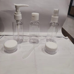 6 Pcs Travel Kit Set White