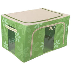 Foldable Clothes Storage Box (55L)-Green